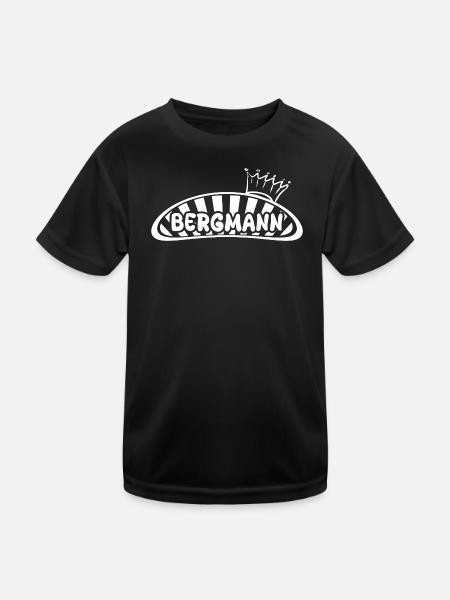 miner - Kids Functional T-Shirt - black - Front
