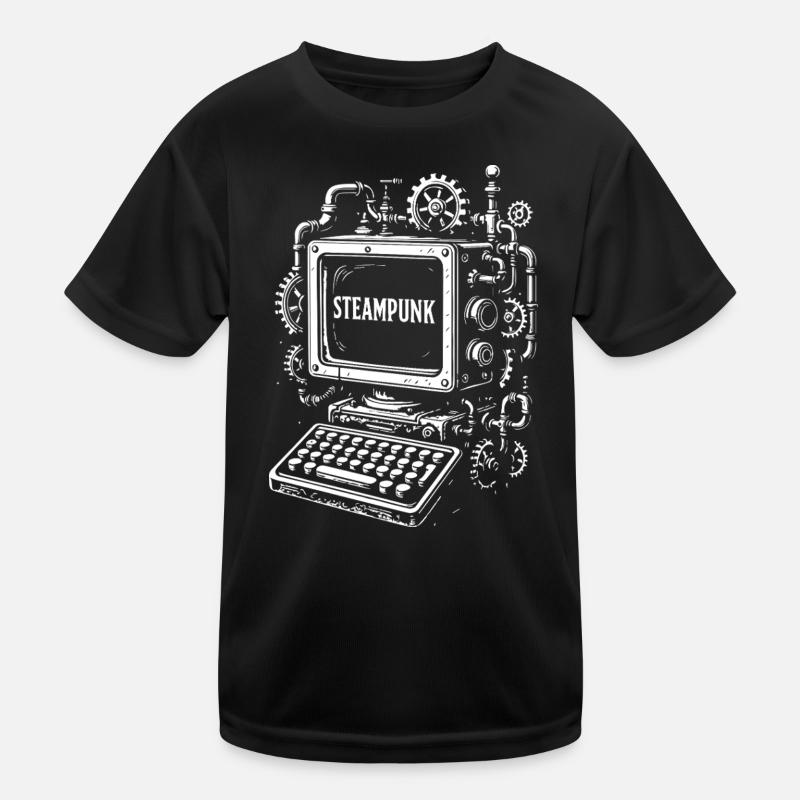 Steampunk Computer Getriebe Kinder Funktions-T-Shirt