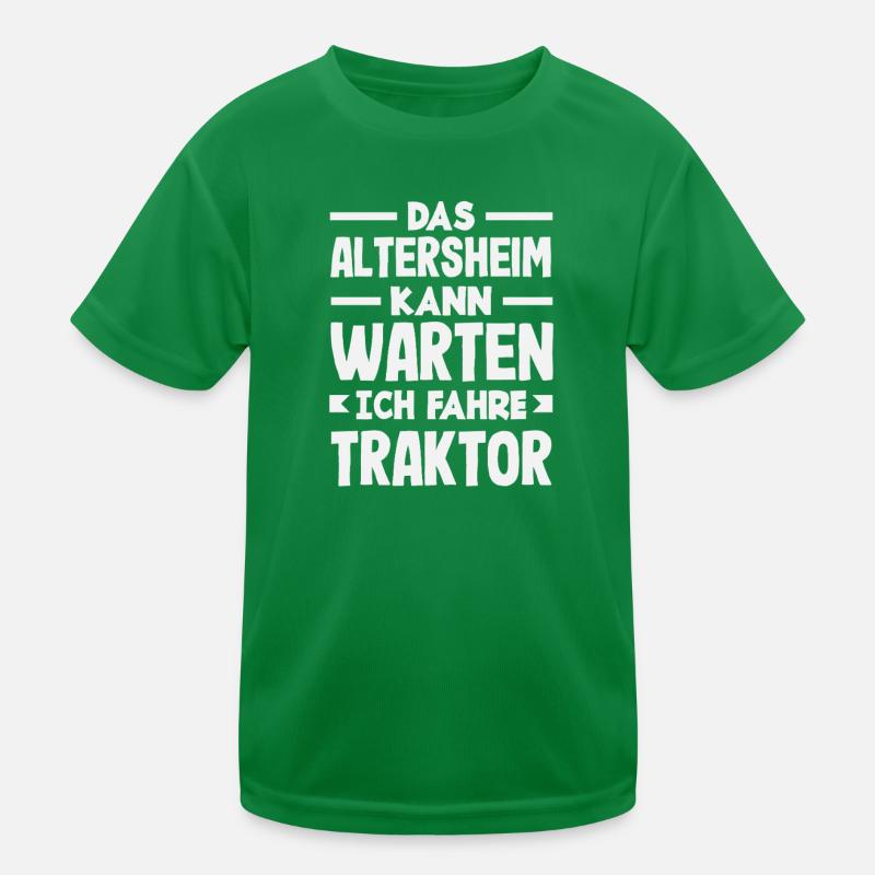 I can drive a tractor, what can you do? Kids Functional T-Shirt