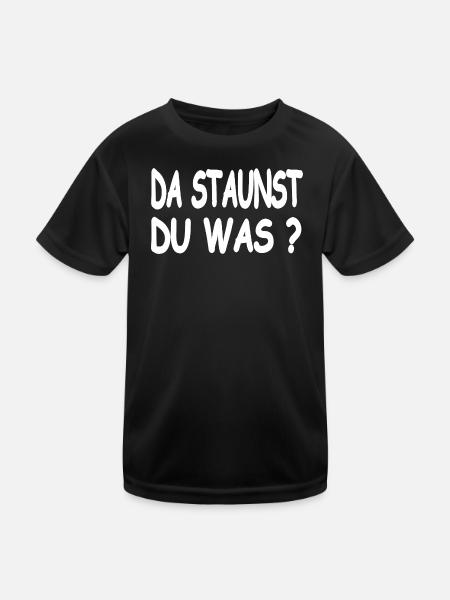 Auto - Kinder Funktions-T-Shirt - Schwarz - Vorne
