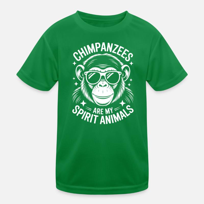 Chimpanzee Saying Monkey Funny Chimpanzee Gift Kids Functional T-Shirt