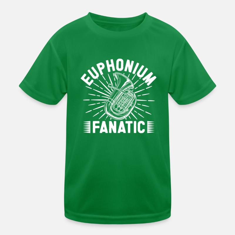 Baritone Player Fanatic Euphonium Kids Functional T-Shirt