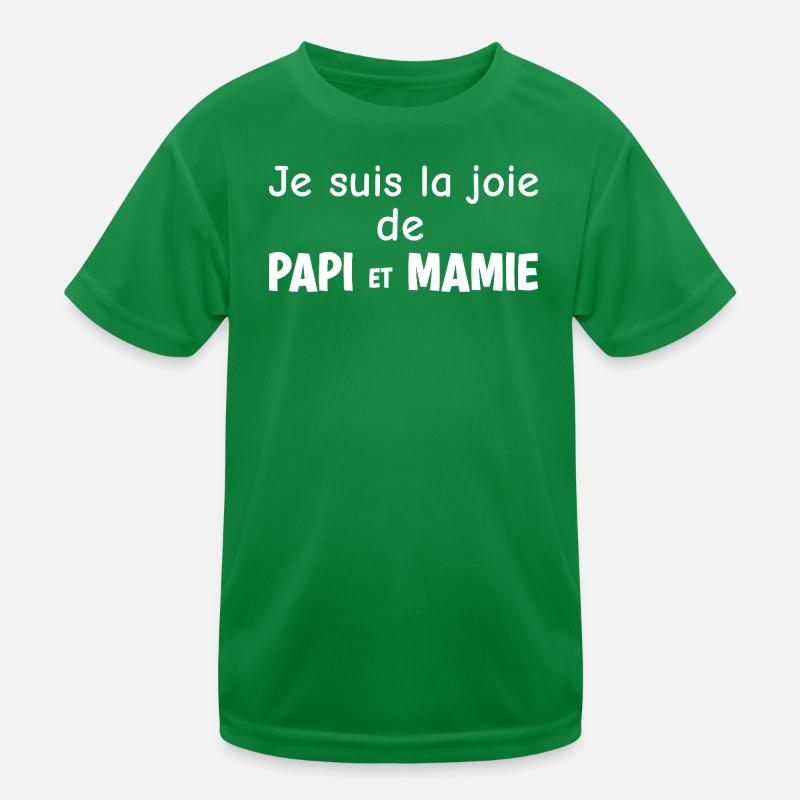 Je suis la Joie de Papi et Mamie T-shirt sport Enfant
