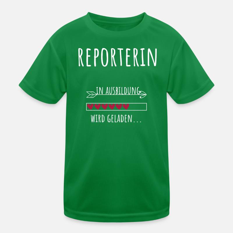 Journalismus Studentin Beruf Ausbildung Reporterin Kinder Funktions-T-Shirt