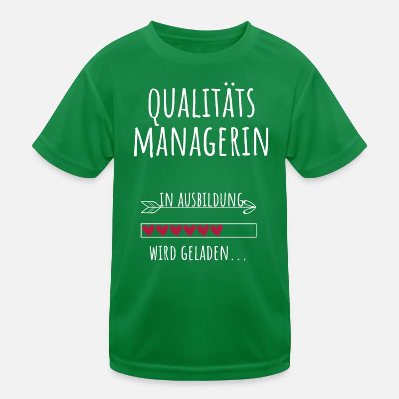 Quality Manager Quality Management Studies Kids Functional T-Shirt