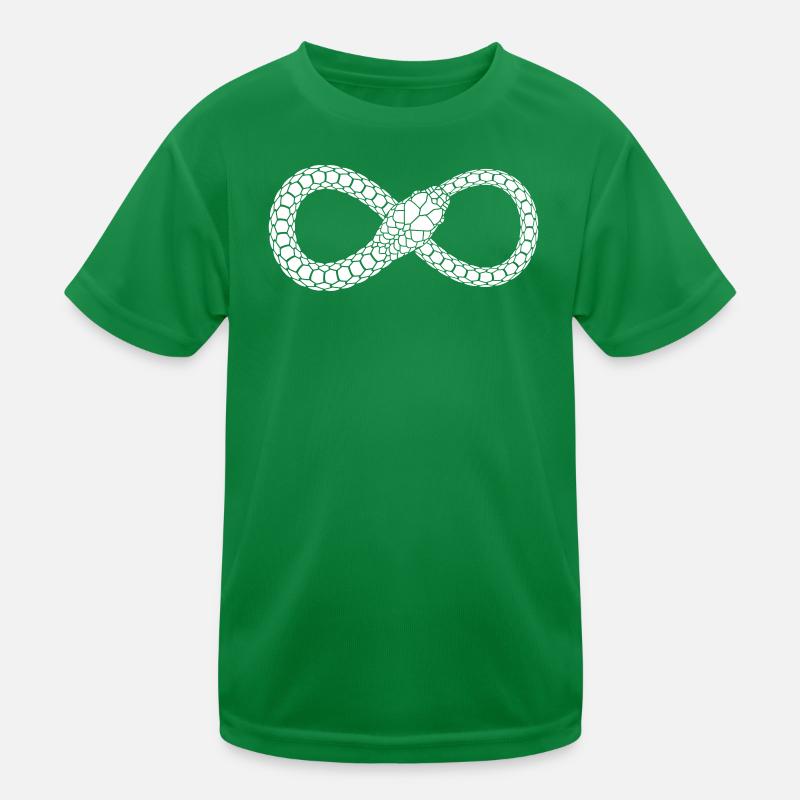 Infinite Serpent Loop Kids Functional T-Shirt