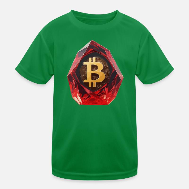 Gemstone Bitcoin Symbol Crypto-monnaie T-shirt sport Enfant