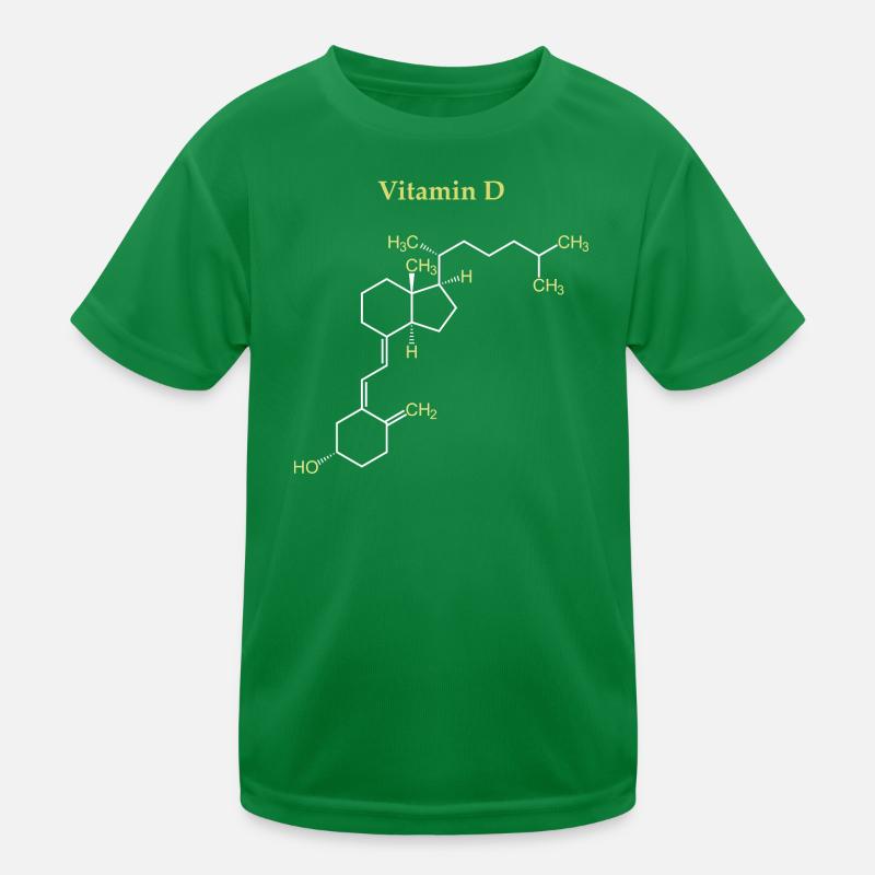 Vitamin-D-Struktur Kinder Funktions-T-Shirt
