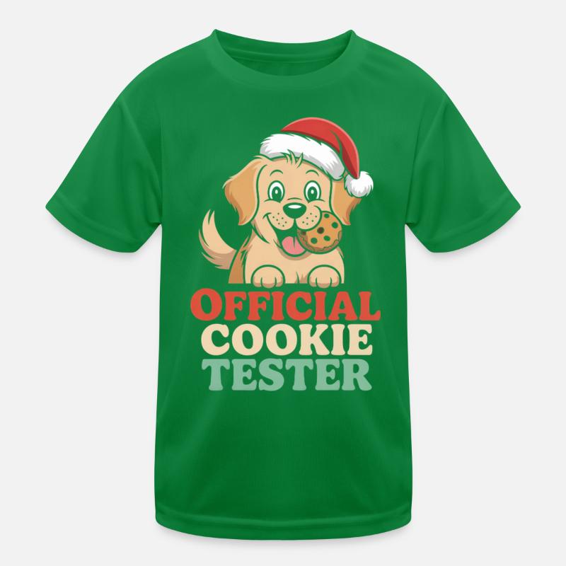 Chien de Noël Humour T-shirt sport Enfant