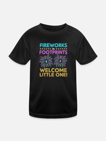 Gender Reveal New Year - Kids Functional T-Shirt - black - Front