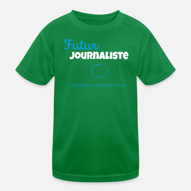 Future Journalist – Please Wait Kids Functional T-Shirt