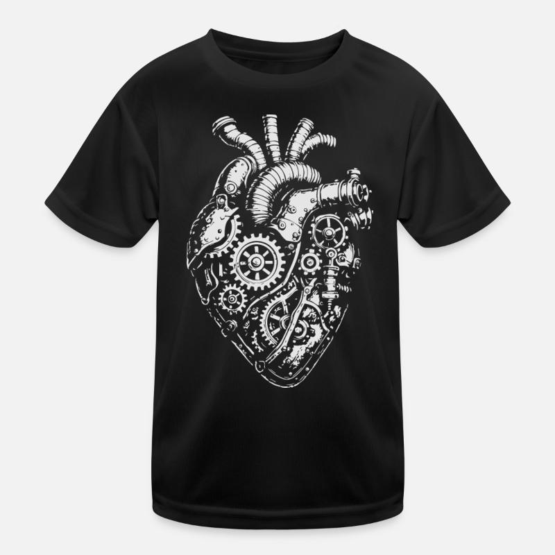 Steampunk Heart Getriebe Kinder Funktions-T-Shirt