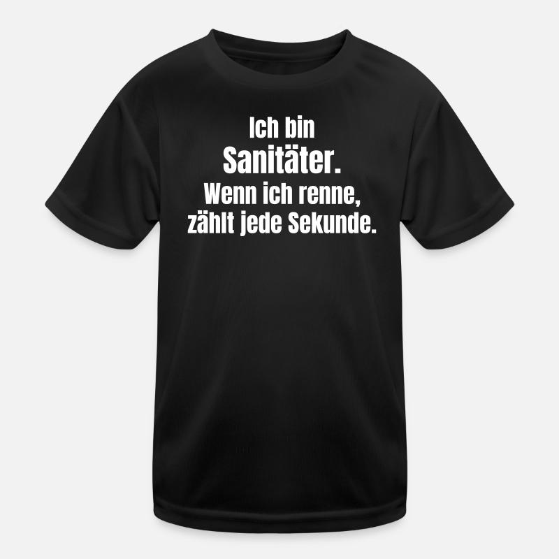 Sanitäter Sprint Kinder Funktions-T-Shirt