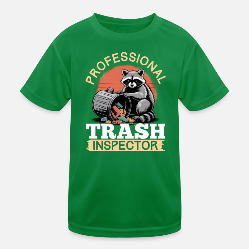 Funny Raccoon Kinder Funktions-T-Shirt