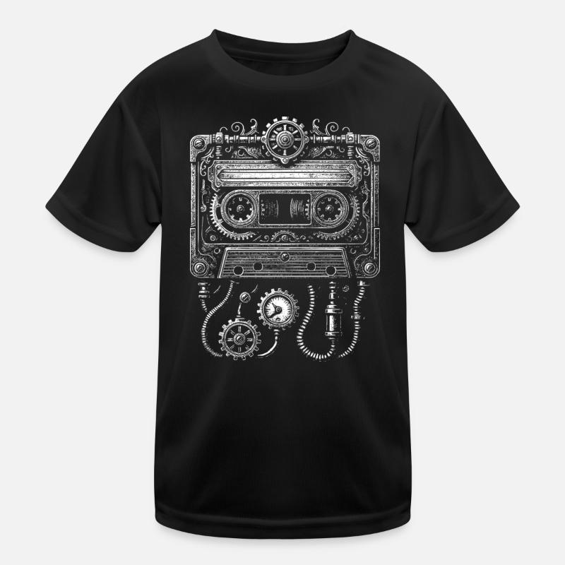 Steampunk Kassette Uhrwerk Kinder Funktions-T-Shirt