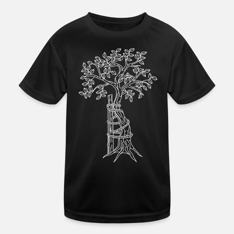 Bäumchen von Andry – weiß Kinder Funktions-T-Shirt