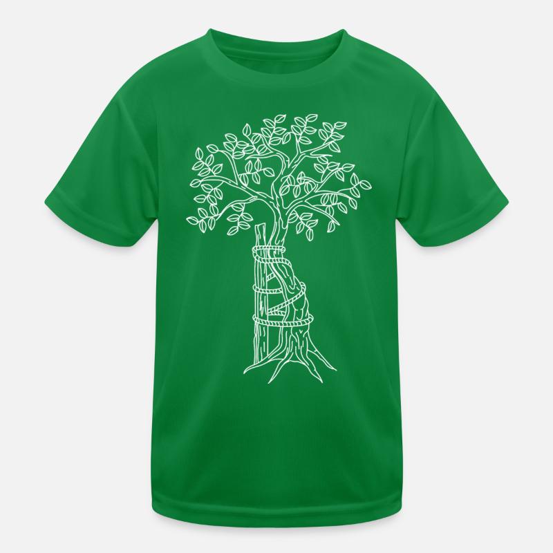 Bäumchen von Andry – weiß Kinder Funktions-T-Shirt