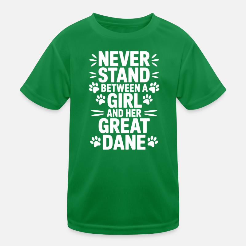 Deutsche Dogge Spruch Lustiges Dogge Geschenk Kinder Funktions-T-Shirt