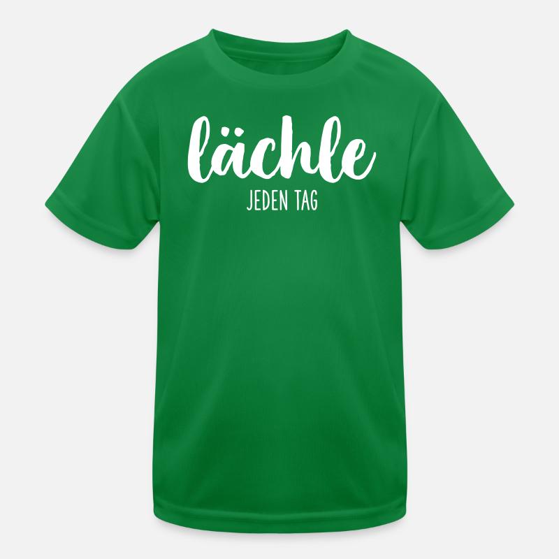 lächle jeden Tag Motivation Kinder Funktions-T-Shirt