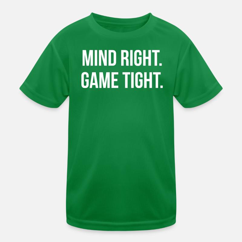 MIND RIGHT. GAME TIGHT. | Greyline Official Kids Functional T-Shirt
