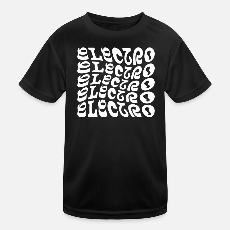 Electro music logo design Kids Functional T-Shirt
