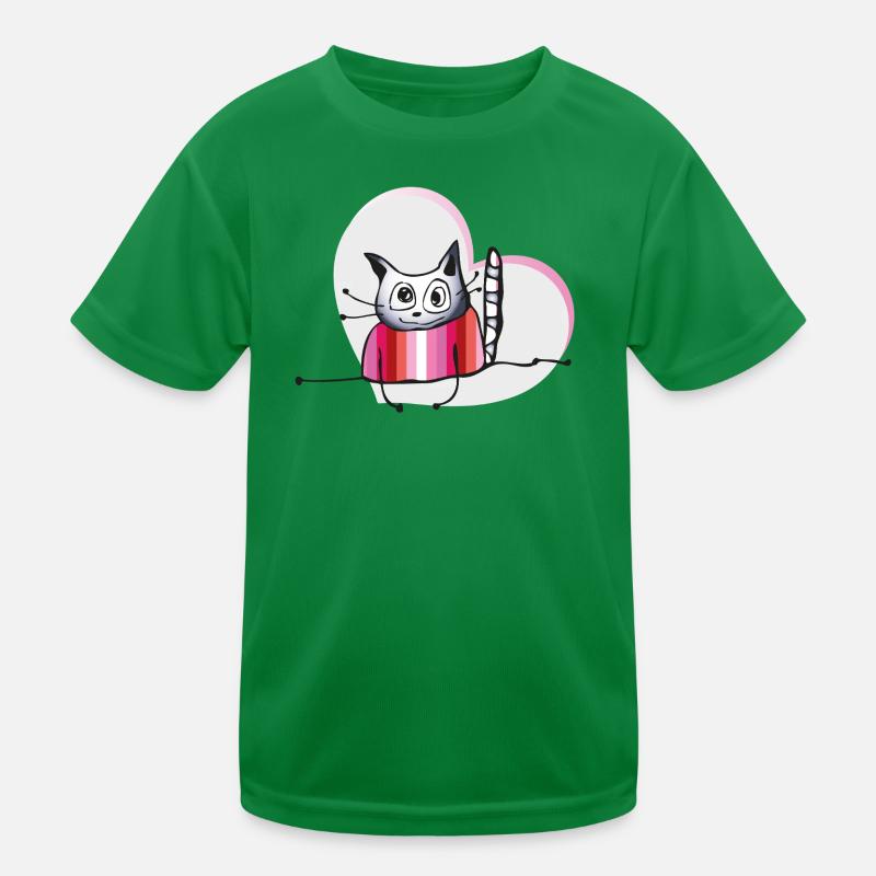 Chat lesbien T-shirt sport Enfant