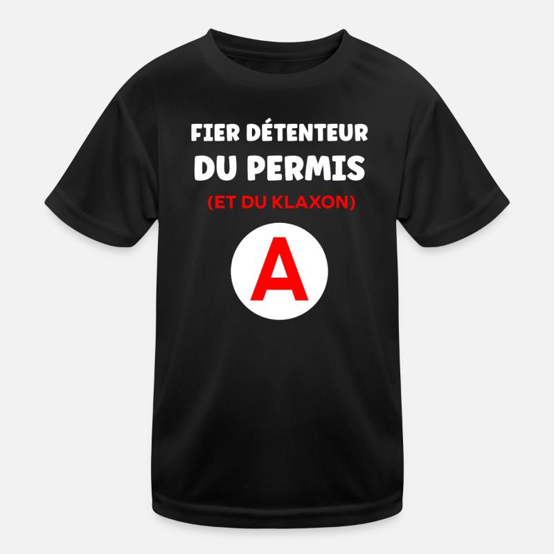 Driver's license humor Kids Functional T-Shirt