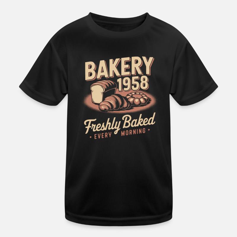 Vintage Bakery Advertising Kids Functional T-Shirt