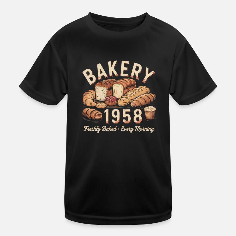 Bakery Advertising Vintage Kids Functional T-Shirt