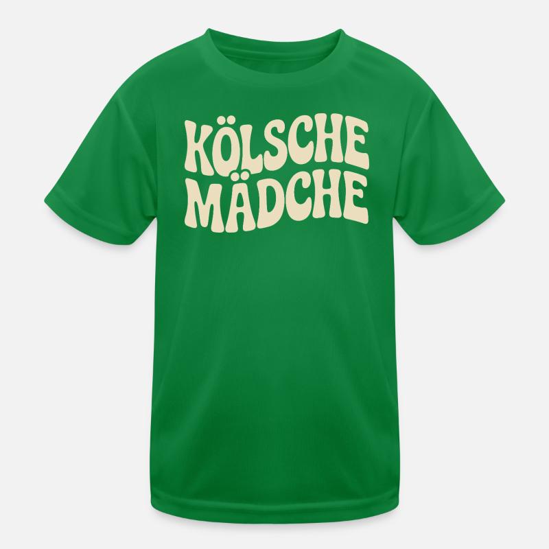 Kölsche Mädche Karneval Köln Kölle Kölsch Mädchen Kinder Funktions-T-Shirt