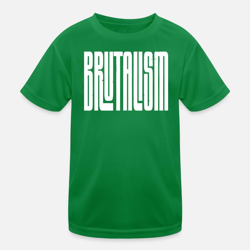 Brutalisme Typographie concrète T-shirt sport Enfant