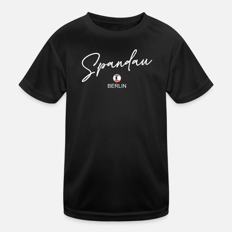 Spandau - Berlin Flag - Berlin Bear Kids Functional T-Shirt