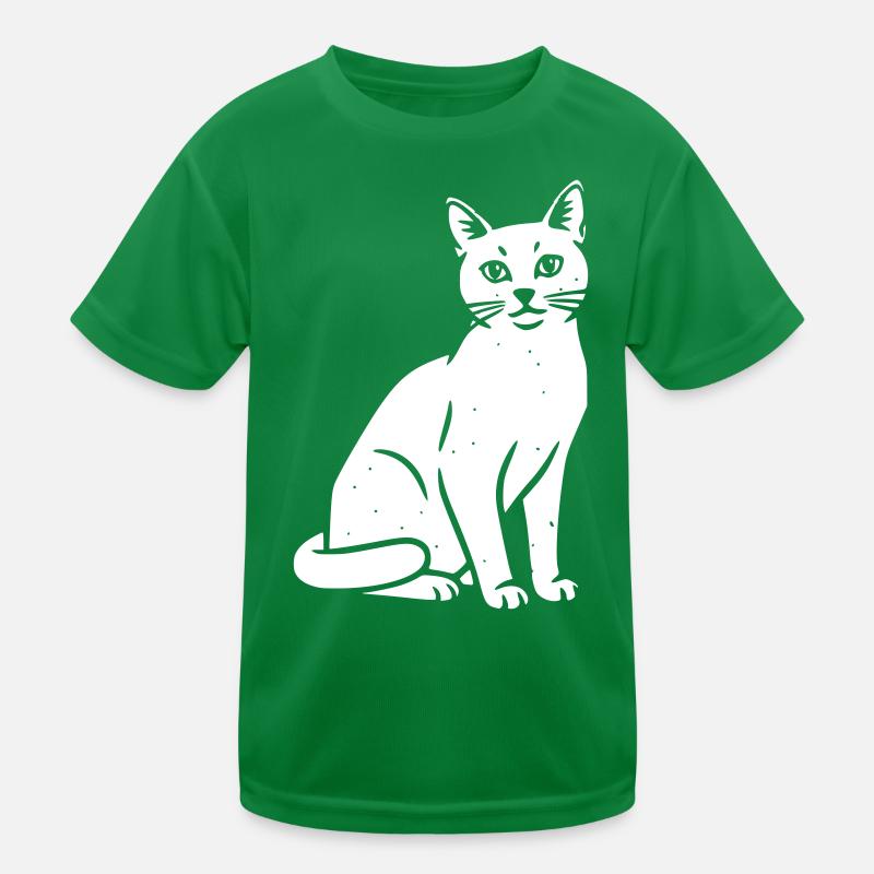 Cat Cats Vector Art Design Kids Functional T-Shirt