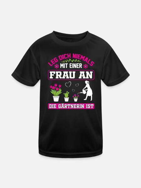 Garden Gardener Gardening Gardening Gardening Gardening - Kids Functional T-Shirt - black - Front