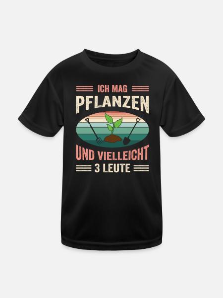 Garden Gardener Gardening Gardening Gardening Gardening - Kids Functional T-Shirt - black - Front