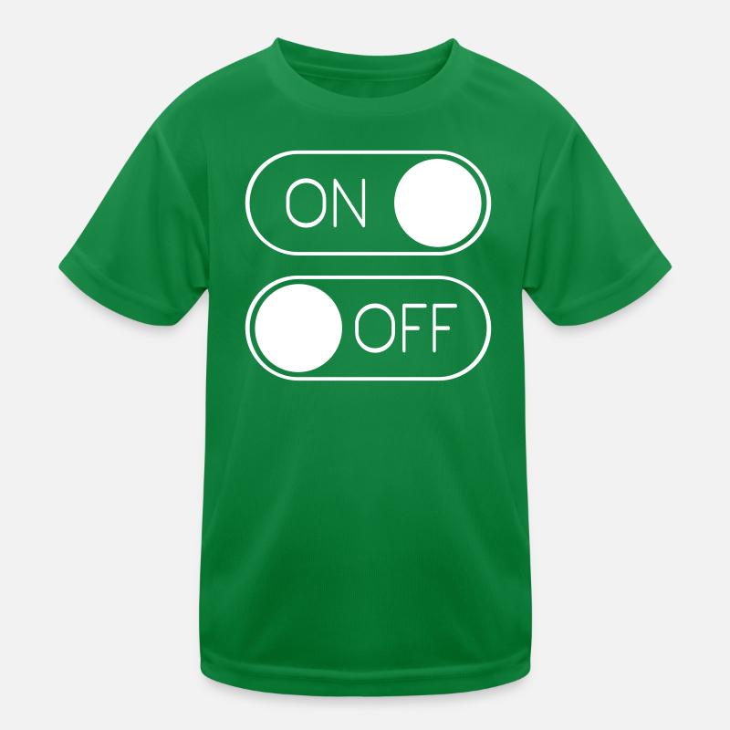 Toggle Grafik On Off Schalter Kinder Funktions-T-Shirt