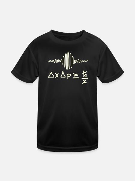 Ondes quantiques et incertitude - T-shirt sport Enfant - noir
