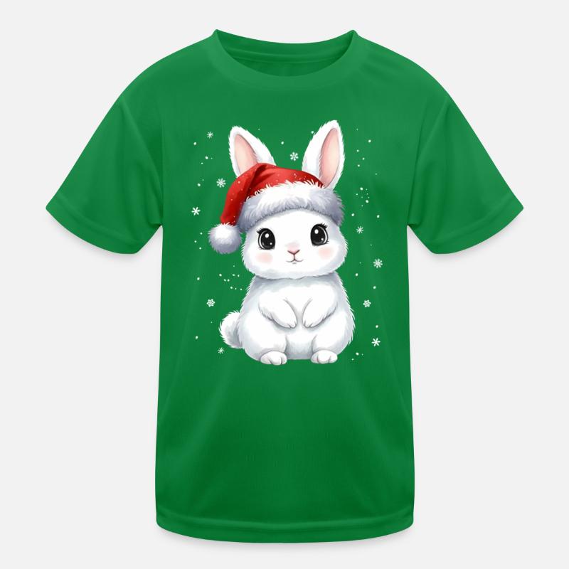 Lapin de Noël mignon de Noël T-shirt sport Enfant