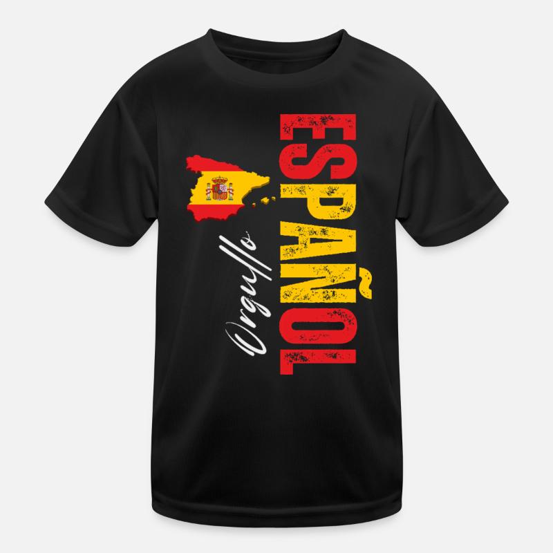 Spanish Pride, vertikales Design Kinder Funktions-T-Shirt