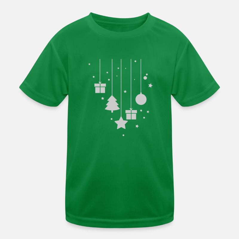 Décorations de sapin de Noël Joyeux Noël Sapin de Noël T-shirt sport Enfant