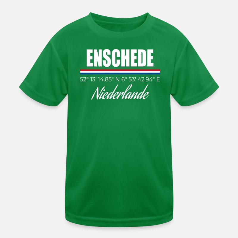 Enschede Kinder Funktions-T-Shirt