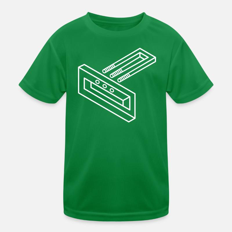 Impossible form – optical illusion for nerds Kids Functional T-Shirt