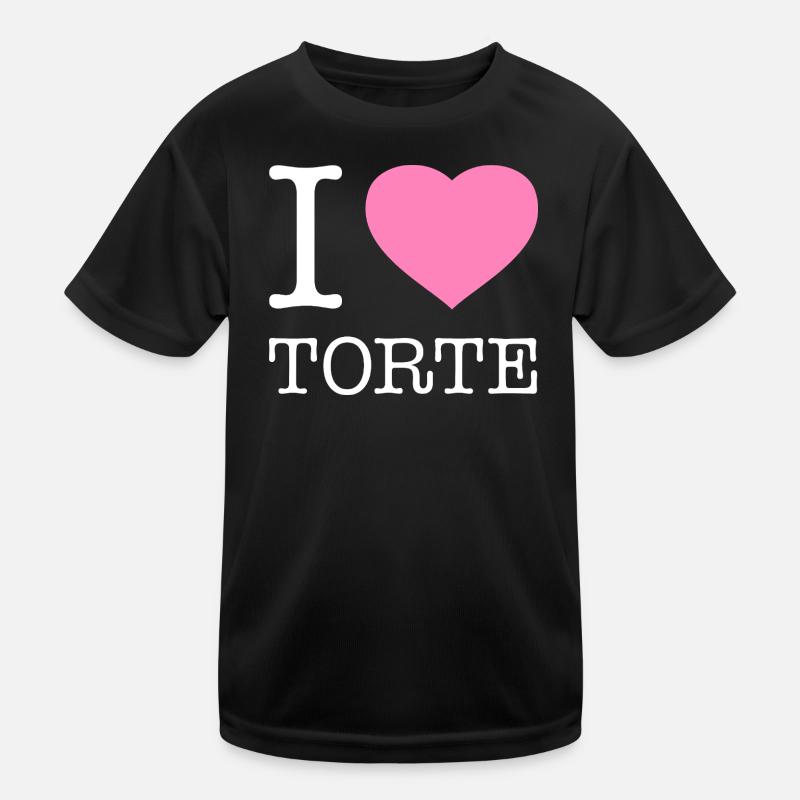 I love Torte Kinder Funktions-T-Shirt