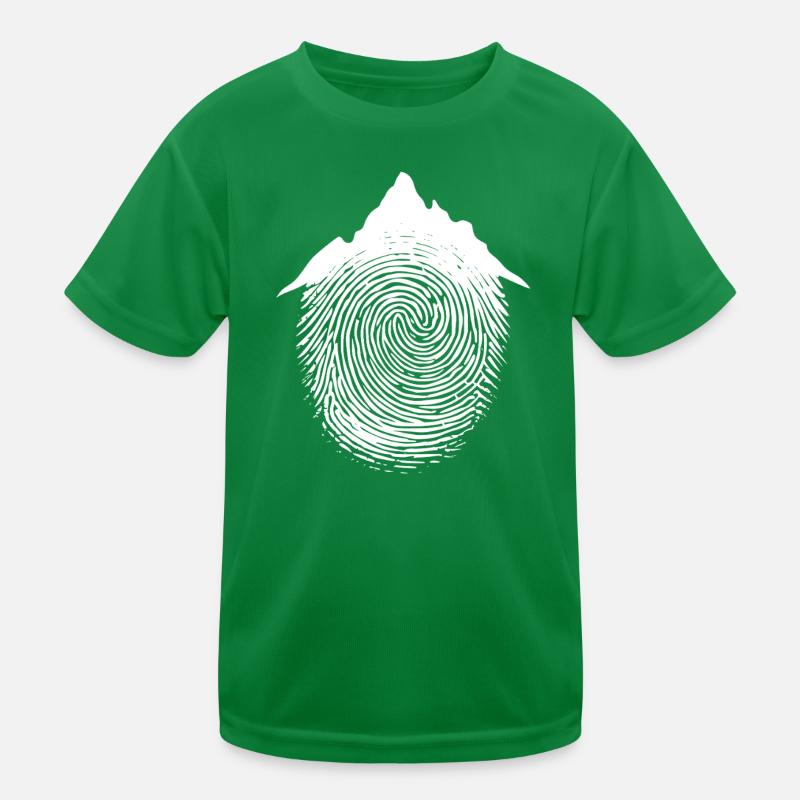 Wanderer Bergsteiger Kunst Klettern Kinder Funktions-T-Shirt