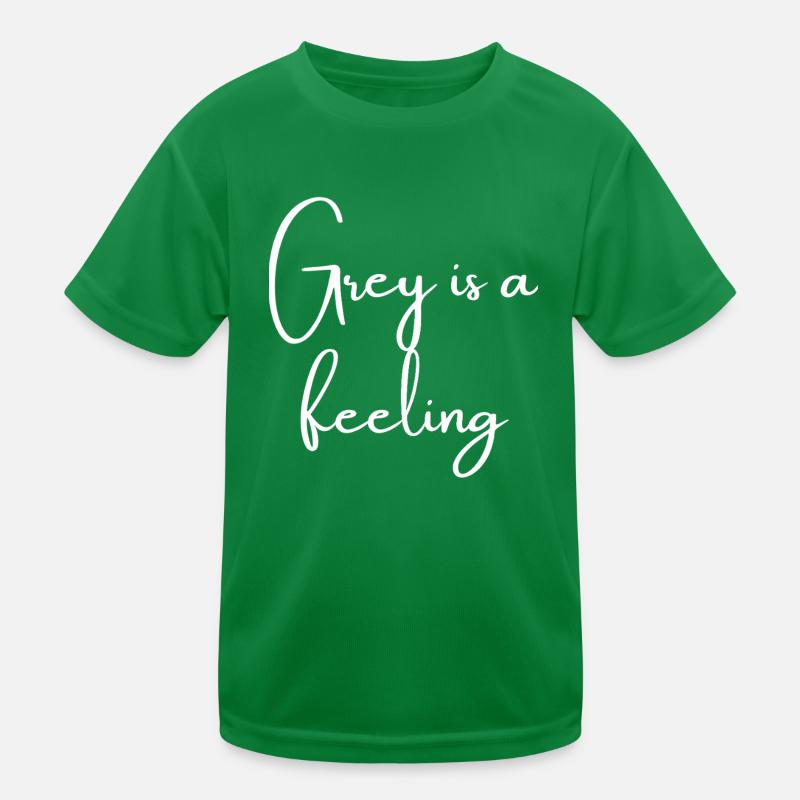 Grey is a feeling | Greysoul Thoughts Kinder Funktions-T-Shirt