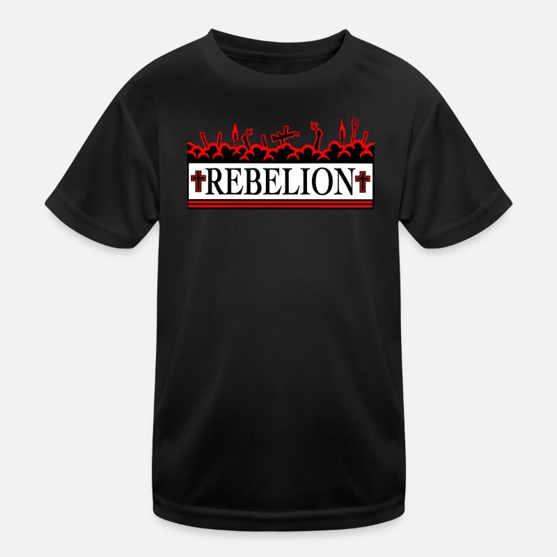 DIE REBELLION ROT. Kinder Funktions-T-Shirt