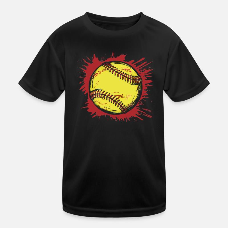 Softball Kinder Funktions-T-Shirt