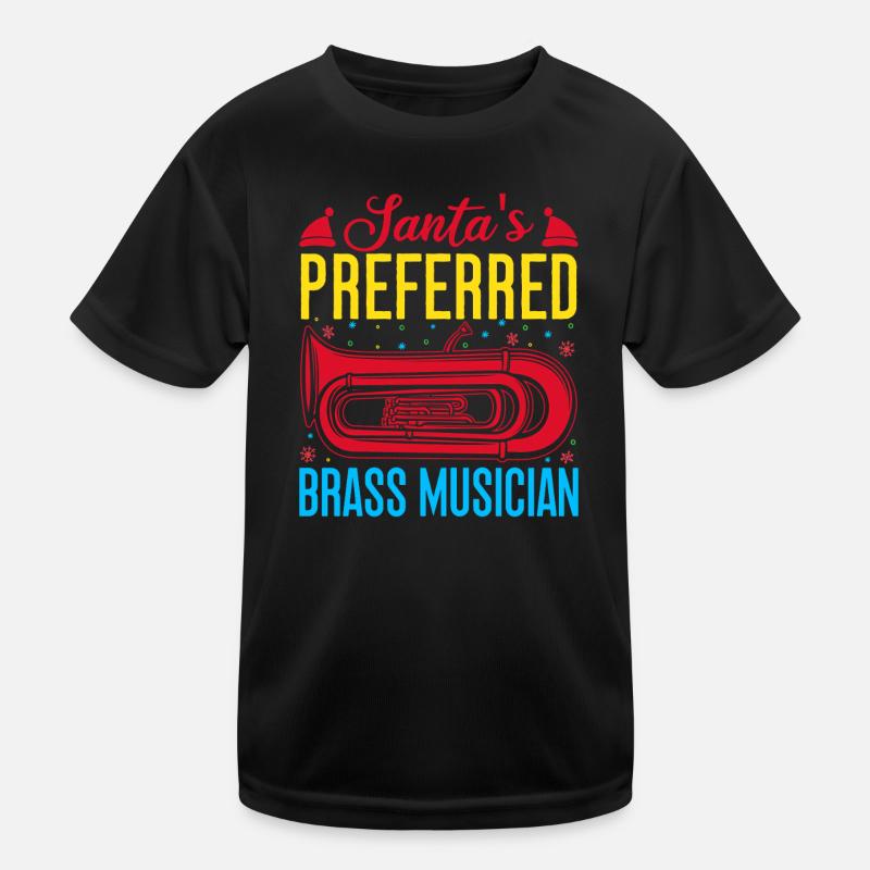 Euphonium Santa´s Preferred Brass Musician Kinder Funktions-T-Shirt