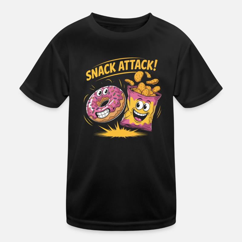 Retro Snacks Kids Functional T-Shirt