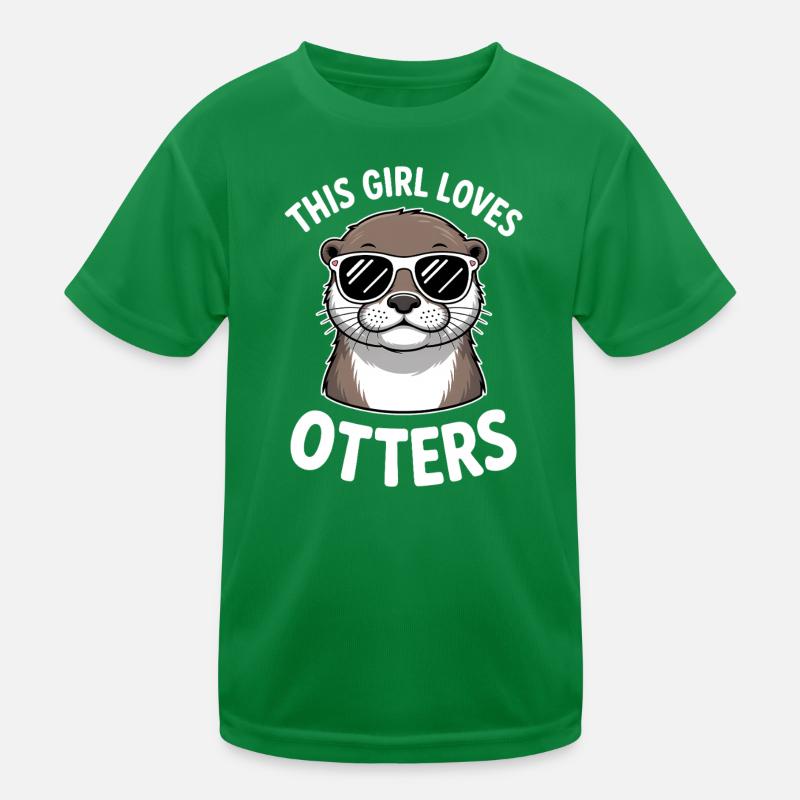 Otter Spruch Mädchen Lustiges Otter Geschenk Kinder Funktions-T-Shirt